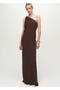 Asymmetric Dress with Knot Detail Straps - 2