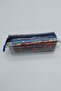 Navy Blue, Transparent PVC Pencil Case Single Compartment Transparent Pen Holder Navy Blue Color Pen Holder - 6
