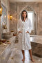 Hooded Bathrobe, Curly Bathrobe, 100% Cotton, Hammam Sauna Bathrobe, Women's / Men's Unisex Bathrobe