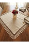 Cendere Fringed 100% Cotton Natural Linen Fabric with Vintage Jute Accessories