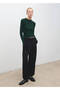 High collar rib sweater - 2