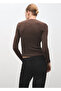 High collar rib sweater - 4