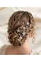 Crystal Bloom Handmade Crystal Flower Hairpin Set Bridal Bun Hair Accessory Set of 5