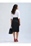 Women's Black Half-Knee Length Skirt – Curve Fit |   Flexible Form |   Relaxed Posture - 2