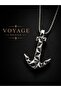 Stainless Steel Stylish and Minimal Design Geometric Cut Anchor Necklace