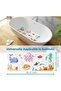 Non-Slip Cartoon Baby Bath Mat, Machine Washable Bathtub Mat with Drain Holes - 3