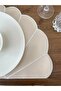 Oyster Cream Color Leather American Service Set - 3