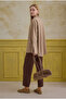 Cuff Detailed Shirt Latte - 6