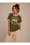 Organic Cotton New Season Women's Velvet College Logo T-Shirt - 4