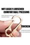 Metal Keychain 2-Pack, Black, Sturdy Key Ring Holder with Clip, for Home and Car Key Organizer