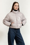 Quilted Regular Fit Mock Neck Puffer Coat Lv047D504Gqjl Coat Lv047D504G Qjl - 2
