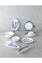 Marinova Porcelain Cake Plate 23 cm Blue-White - 4