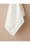 Soft Ruffle Cotton Bath Towel 70X140 cm Ivory - 2