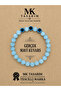 Real blue quartz stone bracelet-mkt.1.101.70 relaxing, stress relief, energy bracelet