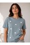 Women's Heart Printed T-shirt - 3