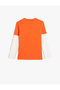 T-Shirt Long Sleeve Crew Neck Basketball Printed Color Block Cotton - 2