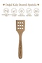 Kamptek Heart-Shaped Wooden Spatula – Natural Oak Wood, the Chef's Favorite