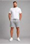 Regular Fit Large Size Straight Leg Gray Shorts H1432Ax26Sm - 2