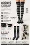 Women's Fashion Over-The-Knee Cotton Socks 1 Pair