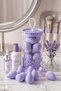 Mini Size 8-Piece Purple Makeup Sponge Set - 2 cm X 3 cm Makeup Application Sponge - 5