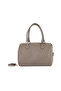 Gray Leather Women's Shoulder Bag - 4