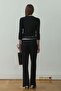 Cosie Black Elastic Waist Trousers - 8