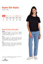 Women's Relax Fit Modal Fabric Basic Crew Neck Black T-Shirt Blouse - 3
