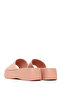 Women's Beige Thick Soled Jelly Slippers 26Sfe4978Pv - 6
