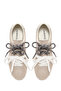Women's Light Gray Lace-Up Suede Leather Sneaker 26Pfd431110 - 5