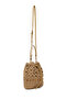 Women's Beige Long Strap Drawstring Straw Handbag 26Sbd2755M7 - 6