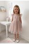 Powder Shiny Stripe Sleeveless Girl's Baby Girl Dress