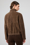 Gina Women's Brown Hakim Collar Oversize Short Suede Leather Jacket 25Wgd532910 - 7