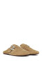 Women's Mink Buckle Suede Leather Slippers 26Sfd498410 - 3