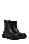 حذاء جلدي أسود بسحاب للنساء 25WFD187618 - 4