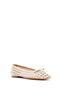 Women's Beige Braided Ballerinas 25Sfd443729 - 6