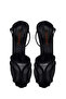 Women's Black Ankle Buckle High Thin Heeled Leather Sandals 26Sfd100414 - 6