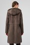 Fiorentini Women Brown Double-Sided Hooded Teddy Coat 25Wgp53149F - 3