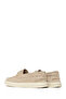 Men's Beige Lace-Up Suede Leather Casual Shoes 26Sfd700310 - 6