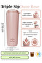 710 ml Triple Sip Dune Rose Double Layer Stainless Steel Thermos Flask