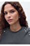 Cotton T-Shirt with Staple Details - 6