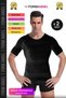 # Men's Corset Upright Posture Body Waist Chest Shaping / Sculpting Belly Tightening Short Sleeve Corset Undershirt - 2 Pieces