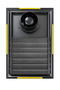 40X60 Aluminum Matte Black Bathroom Screen with Fan - 3