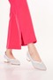 Genuine Leather Laser Perforated Low Heel Shoes Shhn.1098 White - 6