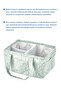 Foldable Bag Mother&Baby Organizer Green Flower - 5