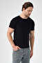 Regular Fit Basic Siyah Tişört - 2