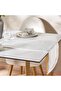 Celestia Foil Printed Table Runner 33x180cm - Silver