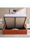 Nadia Queen Bed 160x200 With Hydraulic Storage- Orange - 4