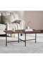 Rasario Coffee Table Melamine - Walnut & Black