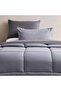 Everyday 3-piece Reversible Queen Comforter Set 200x240cm - Silver/ Grey - 2