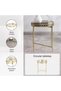 Viggo Metal Decor Stand With Tray 42x42x47cm - Gold - 5